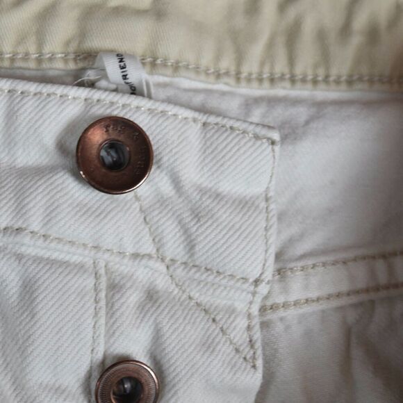 Rag & Bone Womens Rosa Mid Rise Boyfriend White Heavy Distressed Jeans Denim 31 - Picture 5 of 16